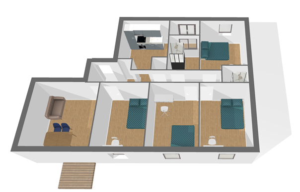 Appartement T3 Trois Cocus – Image 2